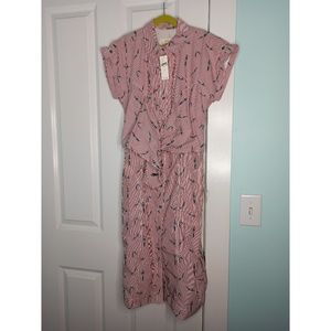 Anthropologie Maeve Red & White Stripe w/Turquois